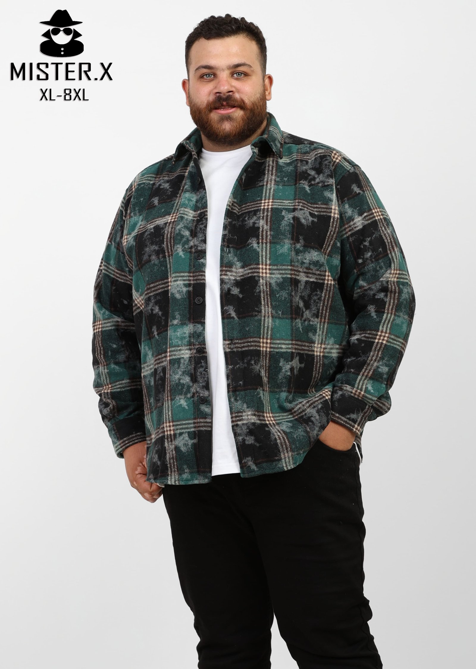 Checkered wool shirt 