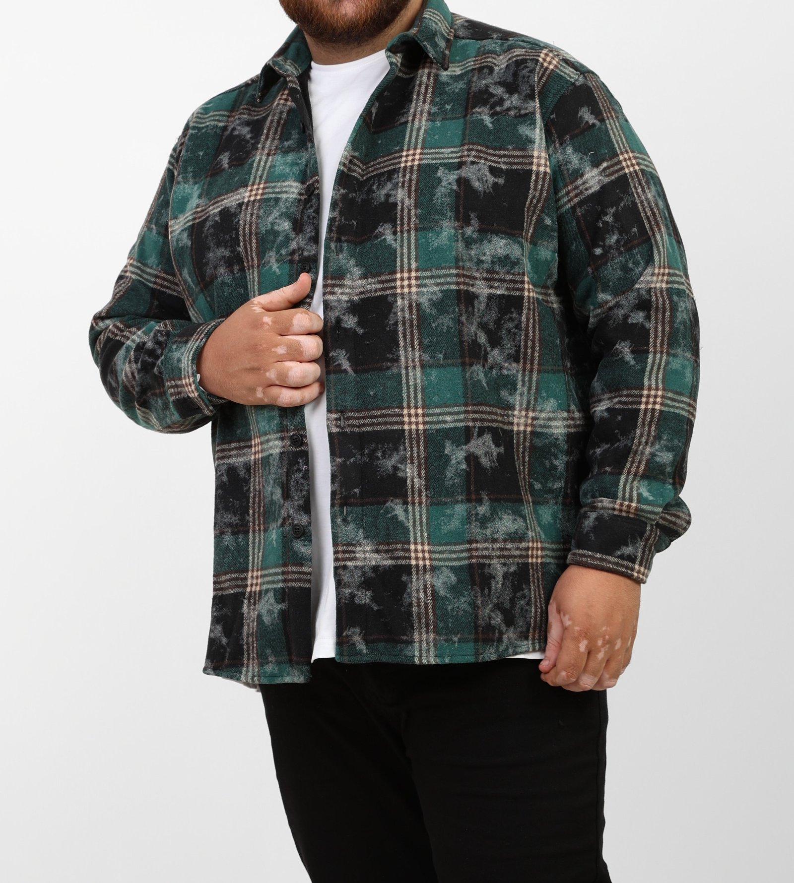 Checkered wool shirt 
