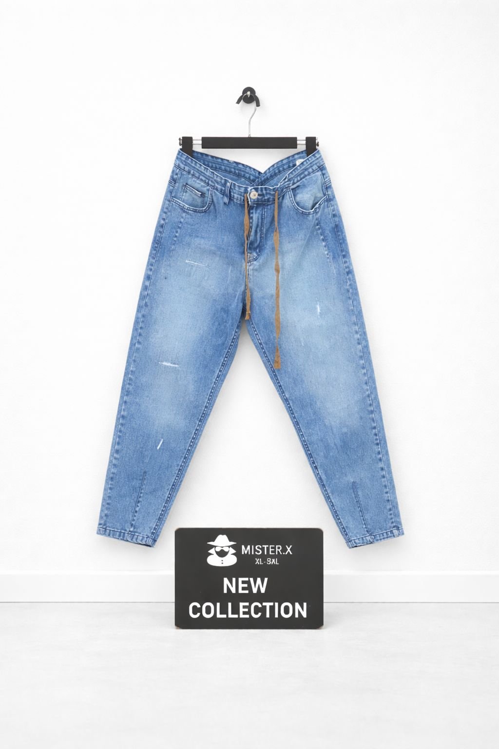 Cutting Jeans With Rope